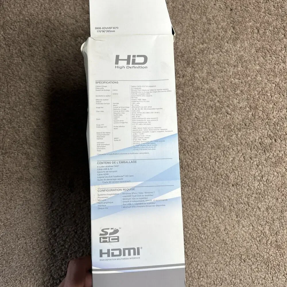 DXG Quick Shots DXG-5F3V HD video camera handy cam Camcorder Quickshots